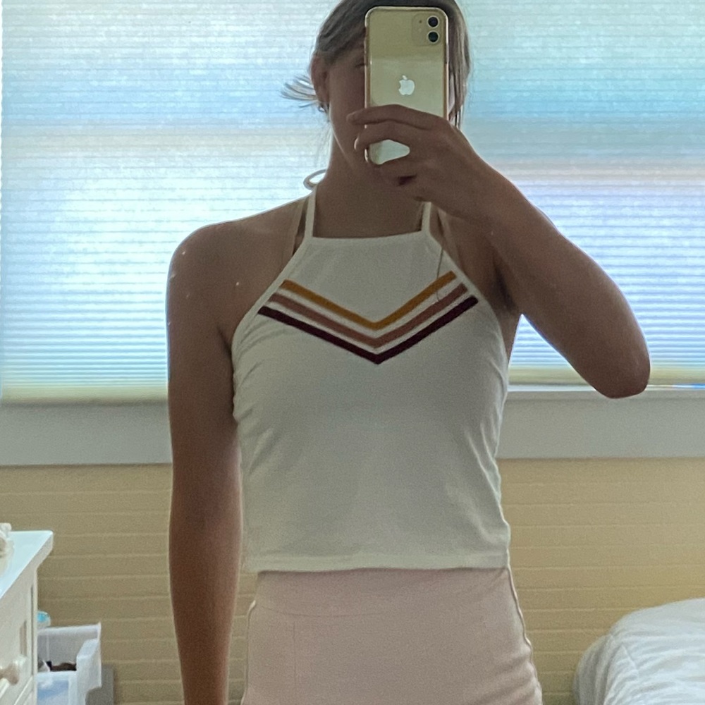 white halter top